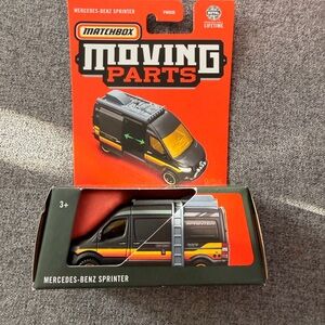 Matchbox Mercedes-Benz Sprinter Toy Vehicle - Black and Yellow